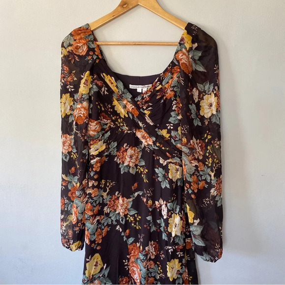 Veronica Beard Maxi Silk Floral Long-Sleeve Avani Dress Size 0 NWOT - Picture 5 of 9